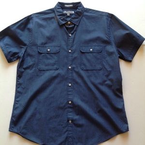 Men's Express SS Demin Cotton Shirt NEW Size XL